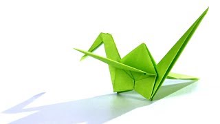 Cómo hacer una Grulla de Origami  Paso a Paso [upl. by Anisirhc]