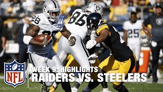 Raiders vs Steelers  Week 9 Highlights  NFL [upl. by Dnaleel]