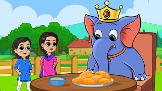 Hathi Raja Kahan Chale Nursery Rhyme  हाथी राजा कहाँ चले  FunForKidsTV  Hindi [upl. by Herrington]