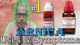 Arnica in Hindi Part 1  Uses amp Symptoms in Homeopathy by Dr P S Tiwari [upl. by Pena790]