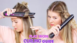 How To Curl Hair With a Flat Iron [upl. by Amalbena]