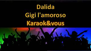 Karaoké Dalida  Gigi lamoroso [upl. by Jacobba]