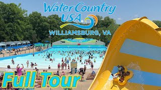 Water Country USA Busch Garden Williamsburgs Water Park  Full Tour [upl. by Issej779]