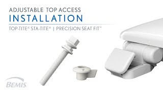 Installation Adjustable Top Access Toilet Seat  Never Loosens [upl. by Kristin491]