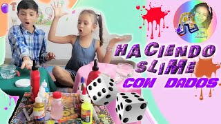 SLIME CASERO  FACIL  HACER SLAIM  MEZCLANDO SLIME  CON DADOS  ESLAIM  ASER ESLAIN  SLAIN 💦✅✨🎉 [upl. by Glovsky360]