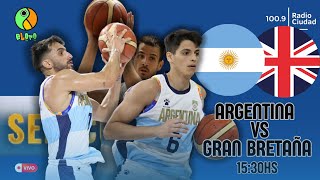 🏀 ARGENTINA VS GRAN BRETAÑA  BASQUETAMISTOSO [upl. by Ahsekat]