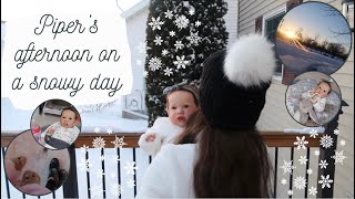 Snowy Afternoon With Reborn Baby Piper🌨  Sophia’s Reborns [upl. by Nealy]