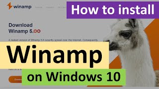 How to Download and Install WinAmp on Windows 10 [upl. by Tacita]