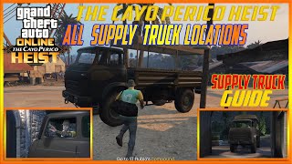 All Supply Truck Locations Guide GTA Online The Cayo Perico Heist Scope Out Prep GTA V Walkthrough [upl. by Ardnua629]