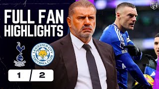 Spurs BOTTLE IT amp LOSE Relegation is ON Tottenham 12 Leicester City Highlights [upl. by Cathi]