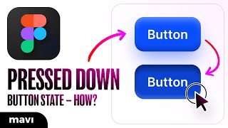 PRESSED DOWN Button State in Figma – How Tutorial [upl. by Aenert]