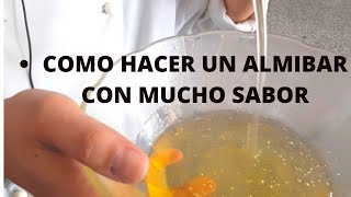 Como Hacer Almíbar De Naranja y Limón Para Bizcochuelo [upl. by Adnohsor427]