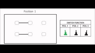 3 Position toggle switch configuration 2P3T DP3T [upl. by Alilak]