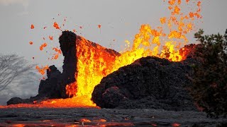 Scenes from the Volcanic Eruption in Hawaii Lava Ash and Toxic Fumes [upl. by Airyt]