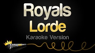 Lorde  Royals Karaoke Version [upl. by Enimrac337]