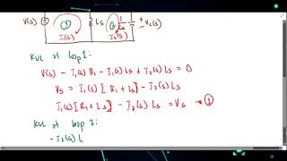 ELECTRICAL NETWORK TRANSFER FUNCTION MULTIPLE LOOPS [upl. by Monroy]