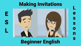 Making an Invitation  Making Plans  English Conversation [upl. by Tsyhtema]