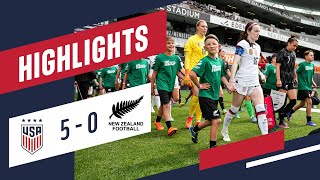 USWNT vs New Zealand Highlights  Jan 21 2023 [upl. by Ahsiekram]