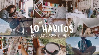 10 HÁBITOS QUE MEJORARON MI VIDA  organización productividad y amor propio 🌿 [upl. by Hagen]