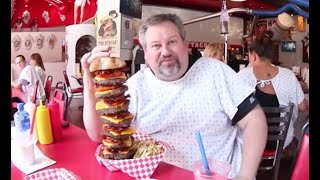 THE HEART ATTACK GRILL Las Vegas Giant Burgers amp Spankings Review [upl. by Malamud]