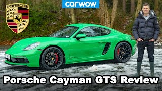 Porsche Cayman GTS 2021 review  060mph 14mile amp drifted in snow [upl. by Amahs210]