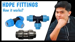 How to connect PE COUPLER fittings  Basic plumbing [upl. by Derwin]