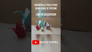 ¿Cómo hacer una GRULLA en PAPEL  ORIGAMI [upl. by Wat878]