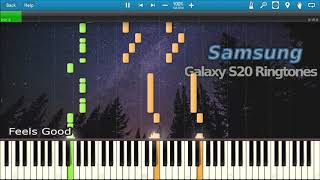 SAMSUNG GALAXY S20 RINGTONES IN SYNTHESIA [upl. by Annaiek]