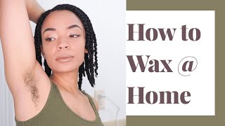 How To Wax Your Armpits At Home  DIY Video [upl. by Martreb]