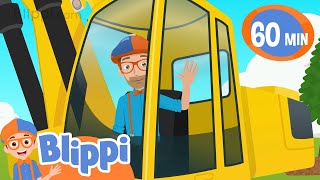 Excavator Song  BLIPPI  Educational Songs For Kids [upl. by Cati]