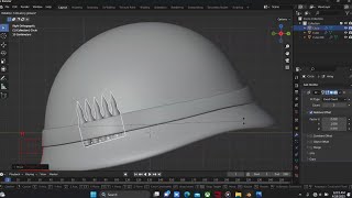 How to model An Army Helmet Using Blender 3D [upl. by Ulrika]