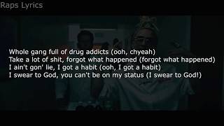 Lil Pump  quotDrug Addictsquot LYRICS [upl. by Warford966]