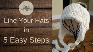 How to Line an Earflap Hat With Fleece [upl. by Tisman]