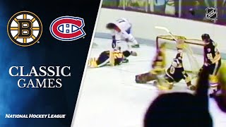 NHL Classic Games Canadiens send Bruins home in 1979 SemiFinal [upl. by Shari]