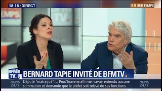 grosse colère de bernard tapie quand on evoque les scandales OM et LE PEN quotcontinuez  je me cassequot [upl. by Rogers]