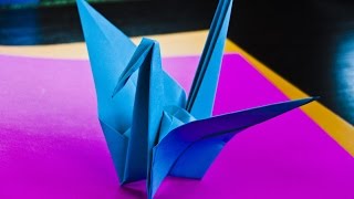 como hacer una grulla de papel Papiroflexia origami [upl. by Alethea210]