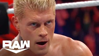 Cody Rhodes Finishes His Story with Shinsuke Nakamura  WWE Raw Highlights 1824  WWE on USA [upl. by Akyre818]