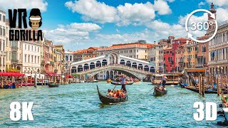 Venice The Floating City A Guided VR Tour  8K 360 3D Video short [upl. by Oilime]