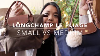 Longchamp Le Pliage Bag Comparison  Small VS Medium [upl. by Russon]