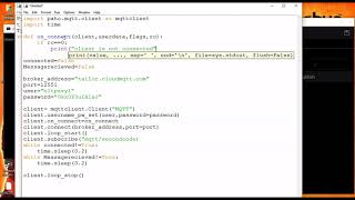 MQTT Tutorial 8  Paho Python MQTT ClientSubscribe With Examples [upl. by Ylahtan]