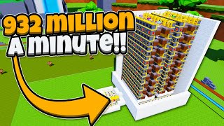 BEST MUSHROOM FARM  Block Tycoon ROBLOX [upl. by Aisenat]