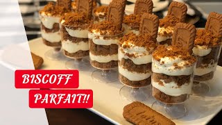 Biscoff Speculoos Cookie Parfait  Quick and Easy Recipe  Beckys Kitchen [upl. by Niela]