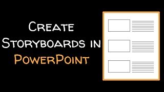 Create a storyboard template in PowerPoint [upl. by Kevina533]