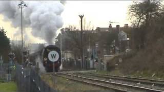 34067 Tangmere Golden Arrow Folkestone Harbour 24th January 2009 [upl. by Vesta]