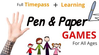 Pen and Paper Games in Hindi  90s games Funny Indoor Games  Childhood Games [upl. by Eical]