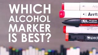 WHICH ALCOHOL MARKER IS BEST  Testing 10 Brands of Markers [upl. by Silden]