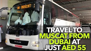 Dubai To Muscat by BUS In Just AED 55  Curly Tales [upl. by Alaek324]