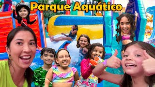 YOUTUBERS INVADIRAM PARQUE INFLÁVEL GIGANTE ★ FAMÍLIA MASUDINHA ★ [upl. by Had]