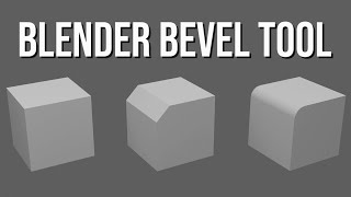 CREATE SMOOTH EDGES WITH THE BEVEL TOOL  BLENDER BEGINNER TUTORIAL [upl. by Lerner]