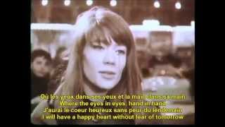 Tous les garcons et les filles Francoise Hardy French English Lyrics [upl. by Anuahc889]